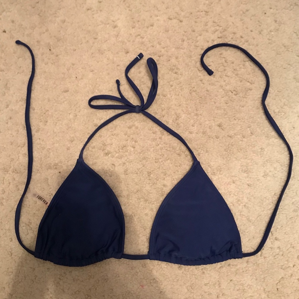 Dark blue bikini top
